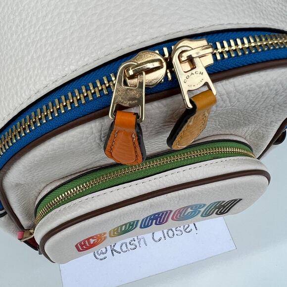 Coach Backpack Mini Court With Rainbow Coach - Picture 9 of 10